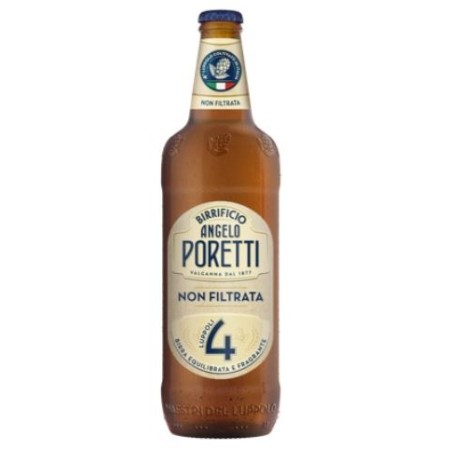 BIRRA PORETTI 4LUPPOLI NON FILTRATA CL66
